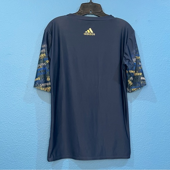 Adidas Blue UCLA College Bruins Fitted Running Shirt Size XL Bruins Revolution - Picture 2 of 14